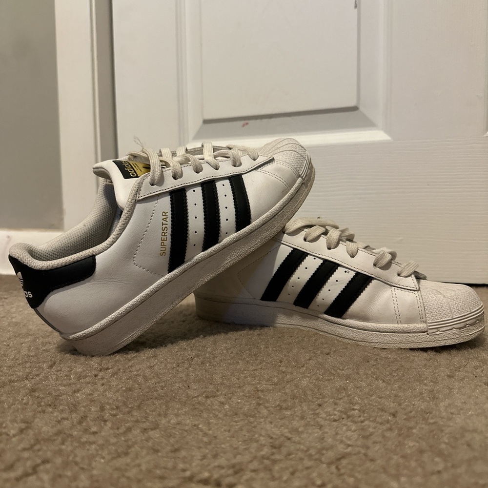 adidas Superstar Sneakers in White and Black